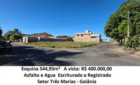 Lote/Terreno à venda, 544m² no Setor Três Marias, Goiânia
