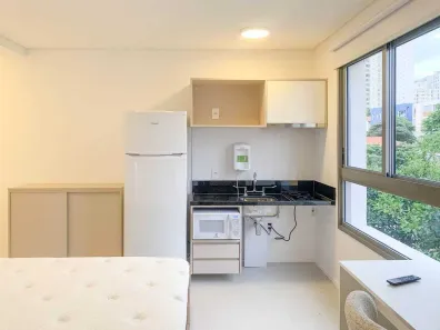 Apartamento com 1 Quarto para alugar, 28m² no Mirandópolis, São Paulo