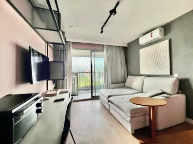 Apartamento com 1 Quarto para alugar, 40m² no Indianópolis, São Paulo