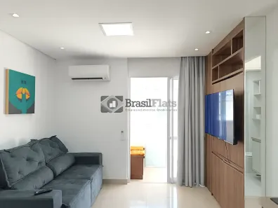 Flat com 1 Quarto para alugar, 42m² no Cidade Monções, São Paulo