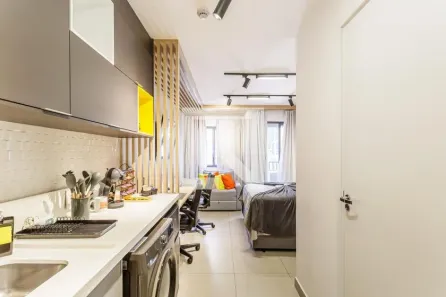 Kitnet com 1 Quarto à venda, 30m² no Indianópolis, São Paulo