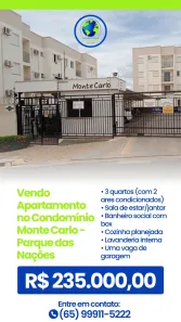 Apartamento com 3 Quartos à venda, 10m² no Jardim Florianópolis, Cuiabá
