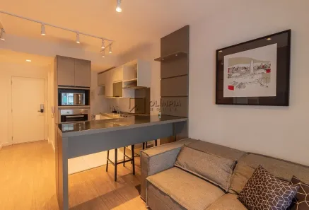 Apartamento com 1 Quarto para alugar, 61m² no Itaim Bibi, São Paulo