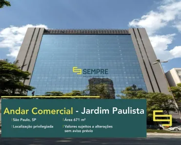 Sala Comercial para alugar, 671m² no Pinheiros, São Paulo