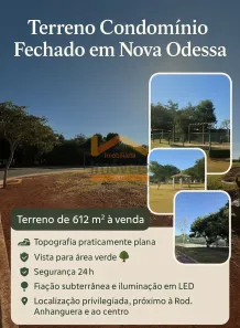 Lote/Terreno à venda, 612m² no Parque Fortaleza, Nova Odessa