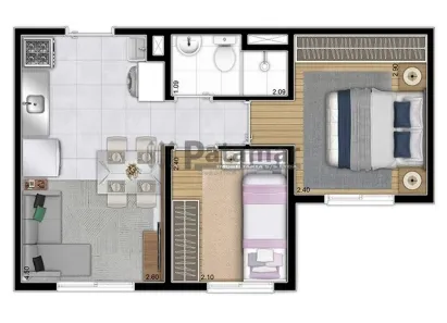 Apartamento com 1 Quarto à venda, 33m² no Jardim Celeste, São Paulo