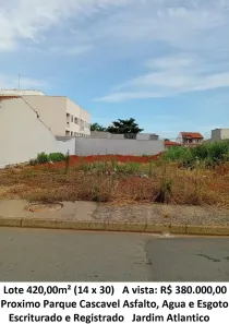 Lote/Terreno à venda, 420m² no Jardim Atlântico, Goiânia