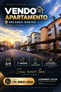Apartamento com 2 Quartos à venda, 50m² no São Conrado, Aracaju
