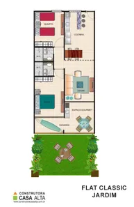Flat com 2 Quartos à venda, 72m² no Loteamento Jardim do Gravata, Sairé