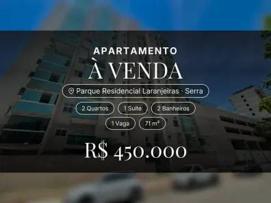 Apartamento com 2 Quartos à venda, 71m² no Parque Residencial Laranjeiras, Serra