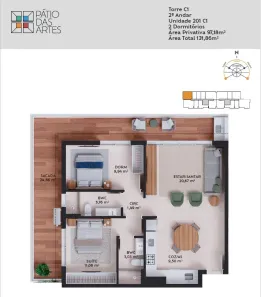 Apartamento com 2 Quartos à venda, 97m² no Pedra Branca, Palhoça