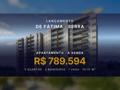 Apartamento com 3 Quartos à venda, 74m² no de Fátima, Serra