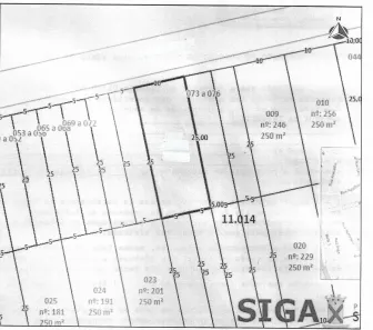 Lote/Terreno à venda, 250m² no Jardim do Estádio, Santo André