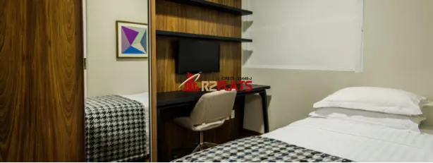 Flat com 1 Quarto à venda, 40m² no Brooklin Paulista, São Paulo