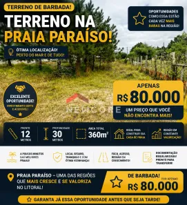 Lote/Terreno à venda, 360m² no Torres, Torres