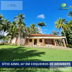 Fazenda/Sítio com 5 Quartos à venda, 42000m² no Coqueiros de Arembepe (Abrantes), Camaçari