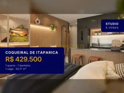 Apartamento com 1 Quarto à venda, 32m² no Coqueiral de Itaparica, Vila Velha