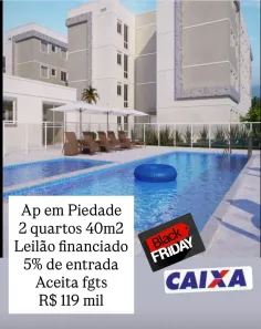 Apartamento com 2 Quartos à venda, 42m² no Piedade, Jaboatão dos Guararapes