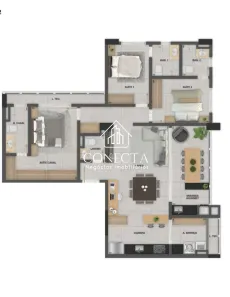 Apartamento com 3 Quartos à venda, 117m² no Morada da Colina, Uberlândia