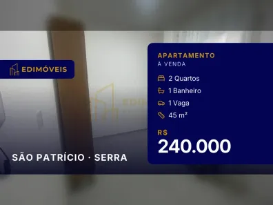 Apartamento com 2 Quartos à venda, 45m² no São Patrício, Serra