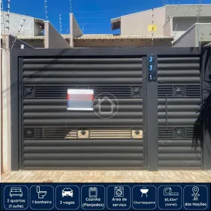 Casa com 2 Quartos à venda, 86m² no Jardim das Nações, Campo Grande