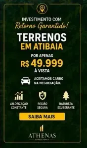 Lote/Terreno à venda, 600m² no Jardim das Cerejeiras, Atibaia