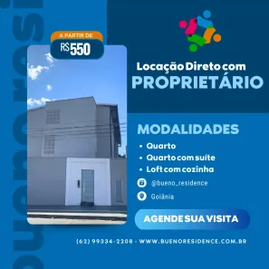 Kitnet com 1 Quarto para alugar, 28m² no Setor Sol Nascente, Goiânia