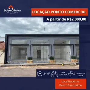 Ponto Comercial para alugar, 34m² no Santíssimo, Santarém
