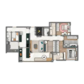 Apartamento com 3 Quartos à venda, 116m² no Parque Industrial Tomas Edson, São Paulo
