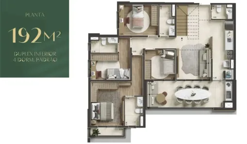 Apartamento com 4 Quartos à venda, 192m² no Alphaville Industrial, Barueri