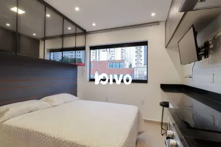 Apartamento com 1 Quarto para alugar, 26m² no Indianópolis, São Paulo