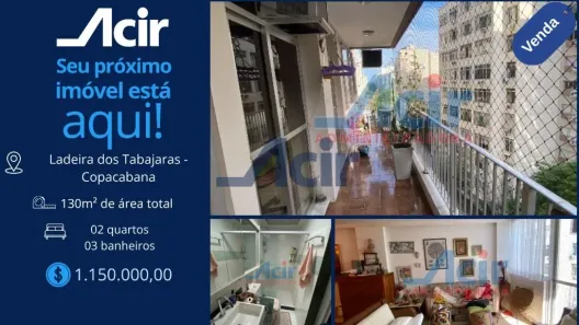 Apartamento com 2 Quartos à venda, 129m² no Copacabana, Rio de Janeiro