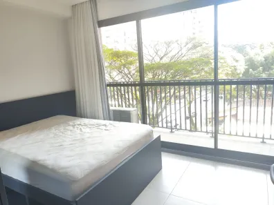 Apartamento com 1 Quarto para alugar, 27m² no Indianópolis, São Paulo