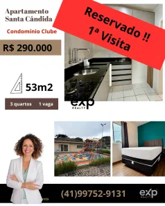 Apartamento com 3 Quartos à venda, 53m² no Santa Cândida, Curitiba