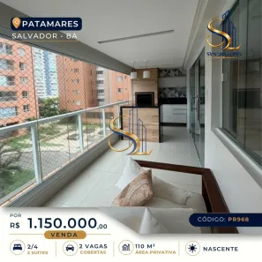 Apartamento com 2 Quartos à venda, 110m² no Patamares, Salvador