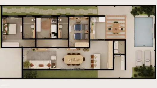 Casa com 3 Quartos à venda, 124m² no Parque Residencial Palm Park, Holambra