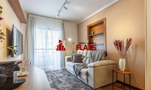 Flat com 1 Quarto para alugar, 45m² no Itaim Bibi, São Paulo