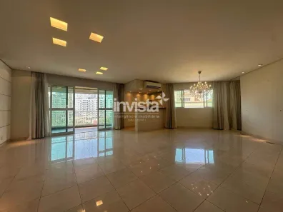 Apartamento com 3 Quartos para alugar, 199m² no Ponta da Praia, Santos