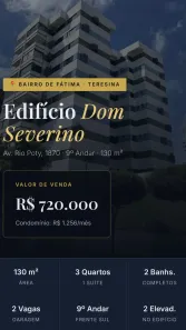 Apartamento com 3 Quartos à venda, 130m² no Fátima, Teresina