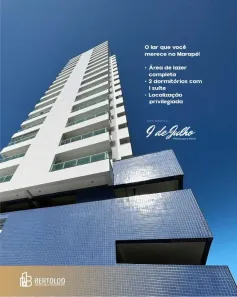 Apartamento com 2 Quartos à venda, 55m² no Marapé, Santos