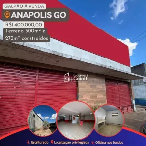 Galpão/Depósito/Armazém à venda, 276m² no Setor Sul Jamil Miguel, Anápolis