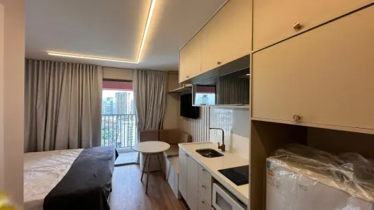 Flat com 1 Quarto para alugar, 25m² no Santo Amaro, São Paulo