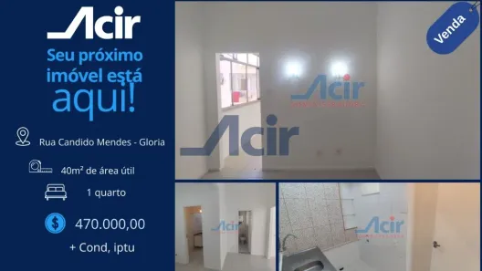 Apartamento com 1 Quarto para alugar, 39m² no Glória, Rio de Janeiro