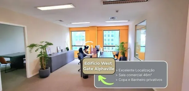 Sala Comercial para venda ou aluguel, 46m² no Alphaville Centro Industrial e Empresarial/Alphaville., Barueri