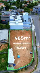 Lote/Terreno à venda, 485m² no Costa Dourada, Serra