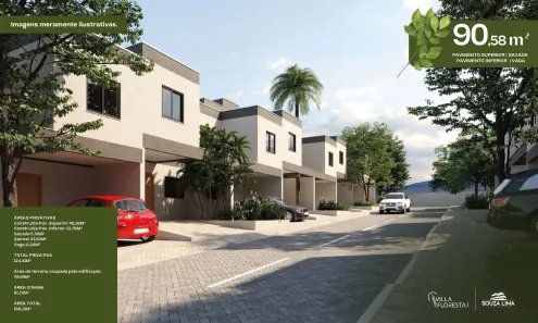 Casa com 3 Quartos à venda, 90m² no Loteamento Floresta, São José dos Campos