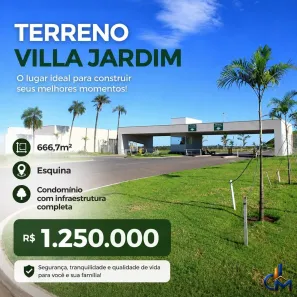 Lote/Terreno à venda, 666m² no Condomínio Residencial Vila Jardim, Cuiabá