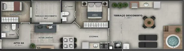 Apartamento com 2 Quartos à venda, 51m² no Vila Pires, Santo André