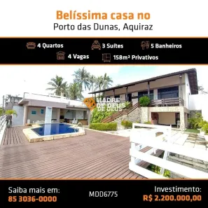 Casa com 4 Quartos à venda, 158m² no Porto das Dunas, Aquiraz