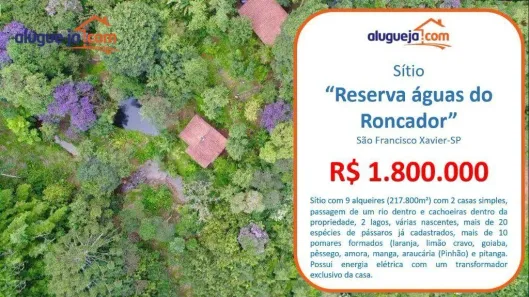 Fazenda/Sítio com 2 Quartos à venda, 100m² no São Francisco Xavier, São José dos Campos